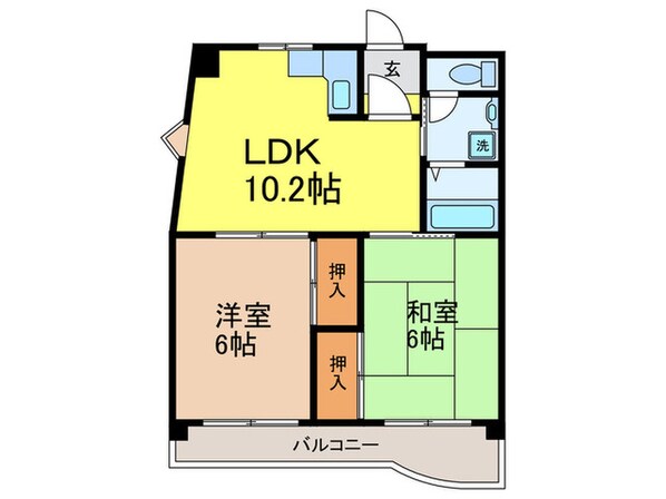 ブリックハイツ東豊中の物件間取画像